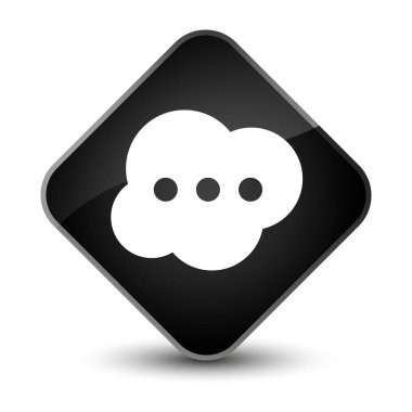 Beyin kutsal kişilerin resmi zarif siyah elmas düğme