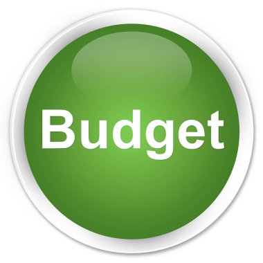 Bütçe sigorta primi yumuşak yeşil yuvarlak düğmesi