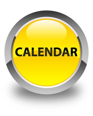 Takvim parlak sarı yuvarlak düğme