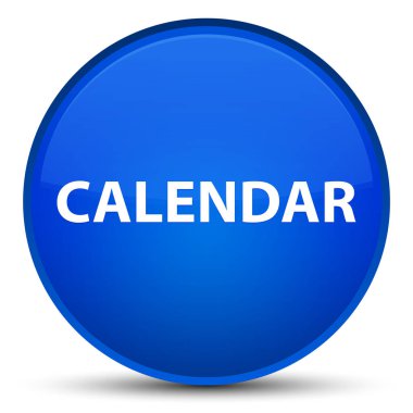 Takvim özel mavi yuvarlak düğmesi