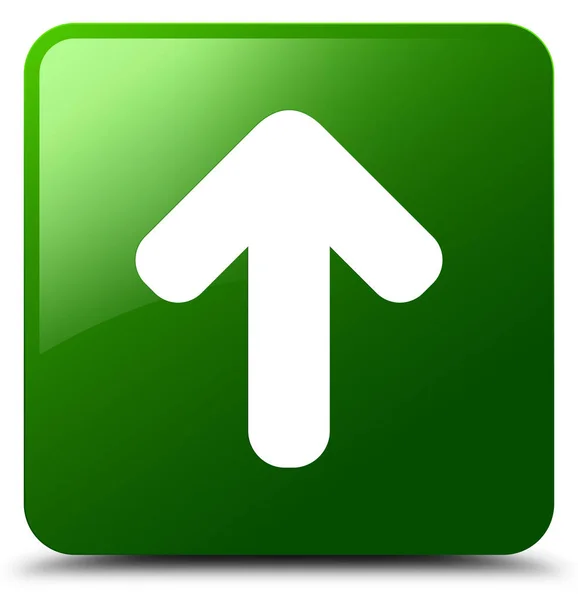 Töltsd fel nyíl ikon zöld négyzet gomb — Stock Fotó