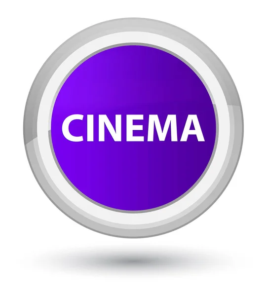 Cinéma prime bouton rond violet — Photo