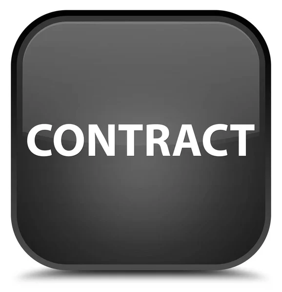 Contract special black square button — Stock Photo, Image
