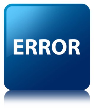 Hata mavi kare düğme
