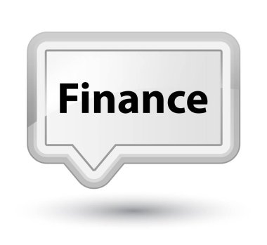 Finans baş beyaz bayrak düğmesini