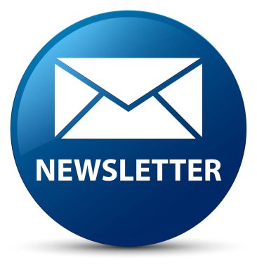 Bülten mavi yuvarlak düğmesi