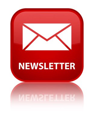 Bülten özel kırmızı kare düğme