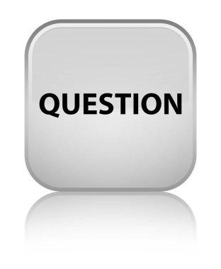 Soru özel beyaz kare düğme