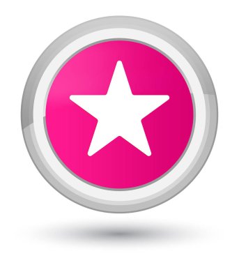 Yıldız simgesi Başbakan pembe yuvarlak düğmesi