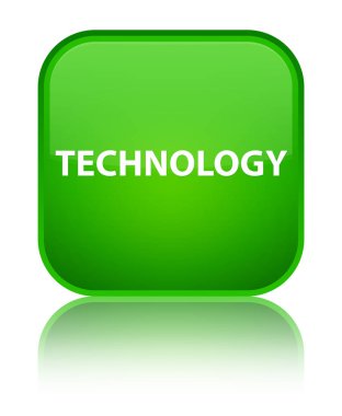 Teknoloji özel yeşil kare düğme