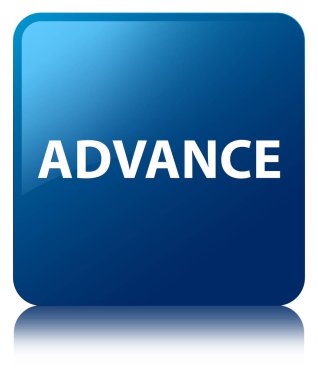 Peşin mavi kare düğme