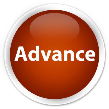 Avans sigorta primi kahverengi yuvarlak düğmesi