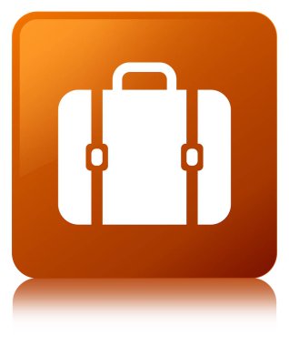 Çanta kutsal kişilerin resmi kahverengi kare düğme