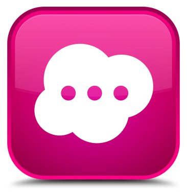 Beyin kutsal kişilerin resmi özel pembe kare düğme