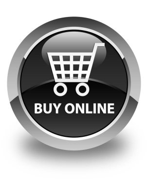 Online parlak siyah yuvarlak düğmesi satın