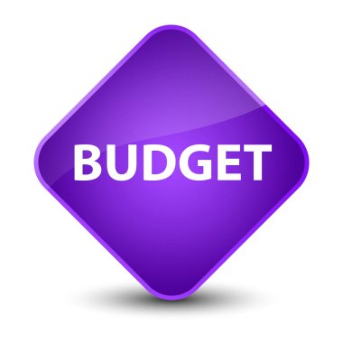 Bütçe zarif mor elmas düğmesi
