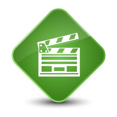 Sinema küçük kutsal kişilerin resmi zarif yumuşak yeşil elmas düğme