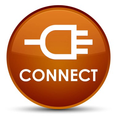 Özel kahverengi yuvarlak düğmesini bağlanmak