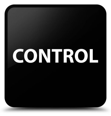 Denetim siyah kare düğme