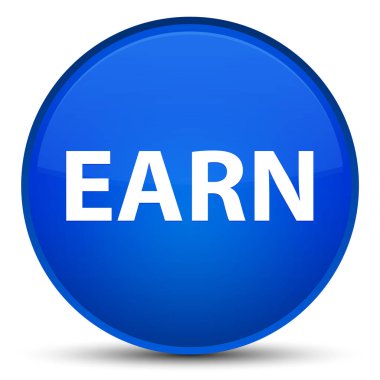 Özel mavi yuvarlak düğmeye kazanmak