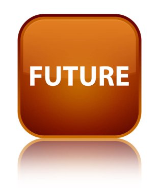 Gelecekteki özel kahverengi kare düğme