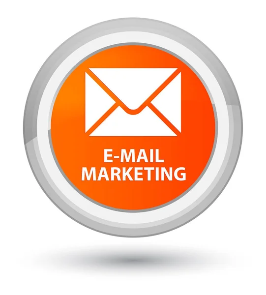 E-Mail Marketing Prime orange runde Taste — Stockfoto