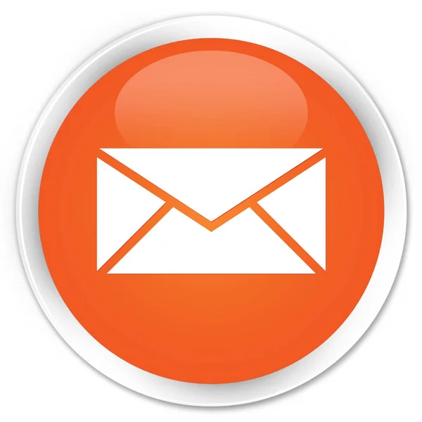 Email icon premium orange round button