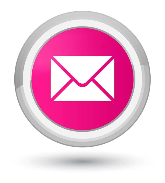 Email icon prime pink round button — Stock Photo, Image