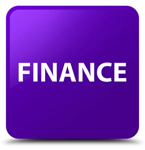Finanzas botón cuadrado púrpura — Foto de Stock