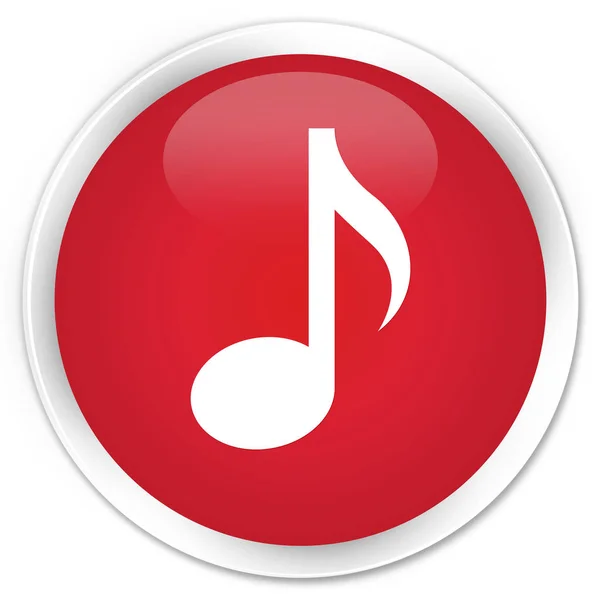 Music icon premium red round button — Stock Photo, Image