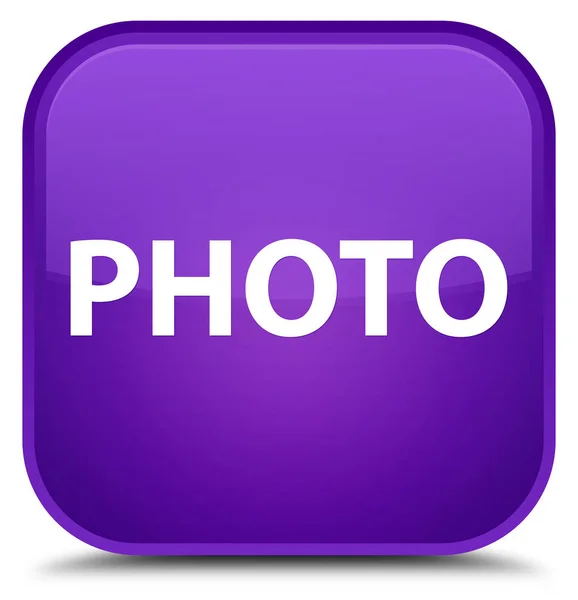 Photo special purple square button — Stock Photo, Image