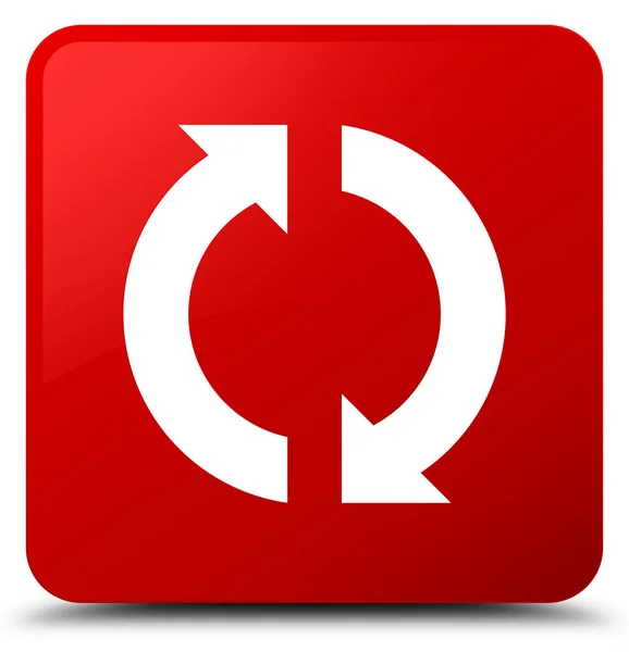 Aktualizacja ikonę plac czerwony przycisk — Zdjęcie stockowe