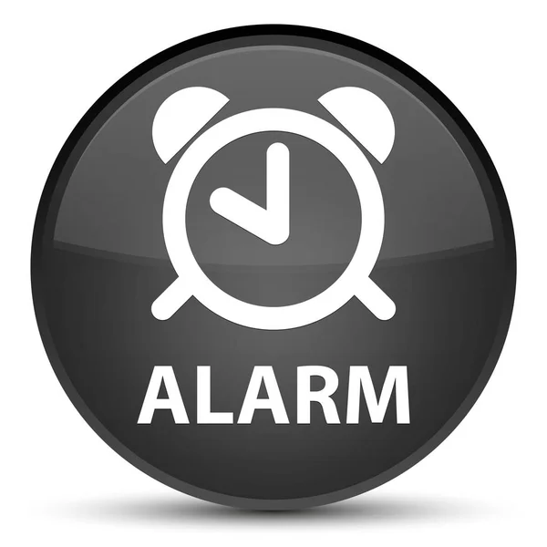 Specjalne czarny okrągły przycisk Alarm — Zdjęcie stockowe