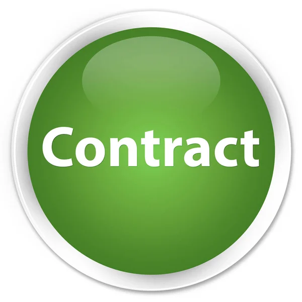 Contract premium soft green round button — Stock Photo, Image