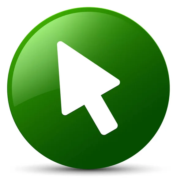 Icona del cursore pulsante rotondo verde — Foto Stock