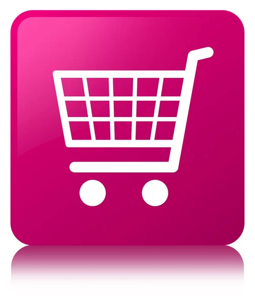 ECommerce icon rosa fyrkantig knapp — Stockfoto