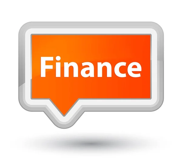Finance prime orange banner-knapp — Stockfoto