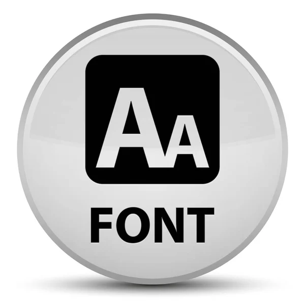 Font speciella vita runda knappen — Stockfoto