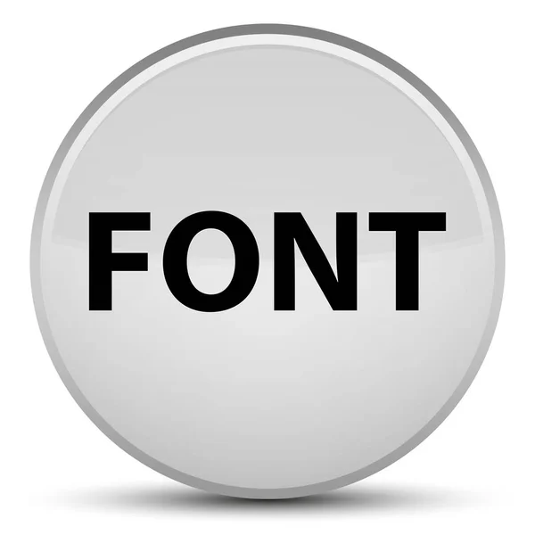 Font speciella vita runda knappen — Stockfoto