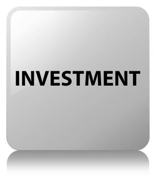 Yatırım beyaz kare düğme