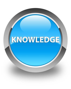 Bilgi parlak mavi mavi yuvarlak düğmesi