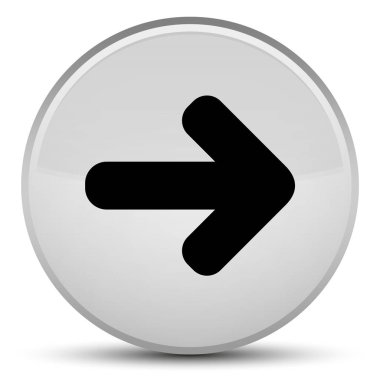 İleri ok simgesini özel beyaz yuvarlak düğmesini