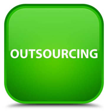 Dış kaynak özel yeşil kare düğme