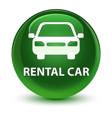 Kiralık Araba cam gibi yumuşak yeşil yuvarlak düğmesi