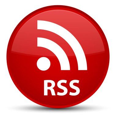 RSS özel kırmızı yuvarlak düğmesi