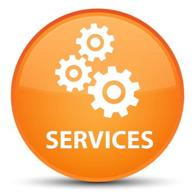 (Vites simgesi) özel turuncu yuvarlak düğmesine Hizmetleri