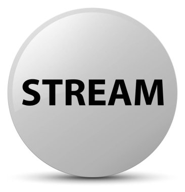 Akış beyaz yuvarlak düğmesi