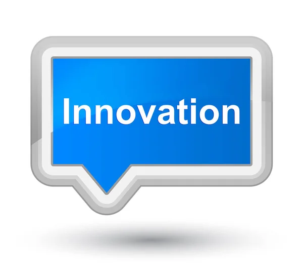 Innovatie prime cyaan blauw banner knop — Stockfoto