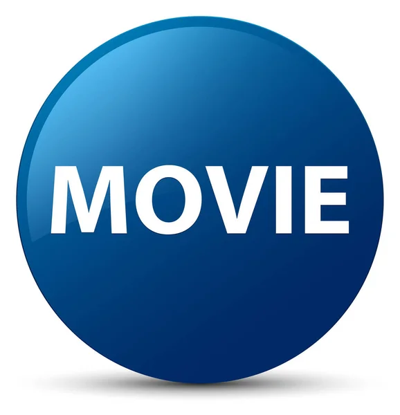 Movie blue round button — Stock Photo, Image