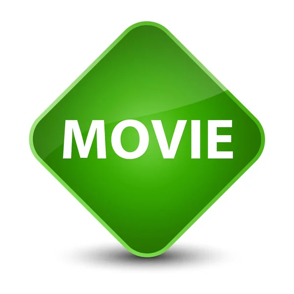 Movie elegant green diamond button — Stock Photo, Image